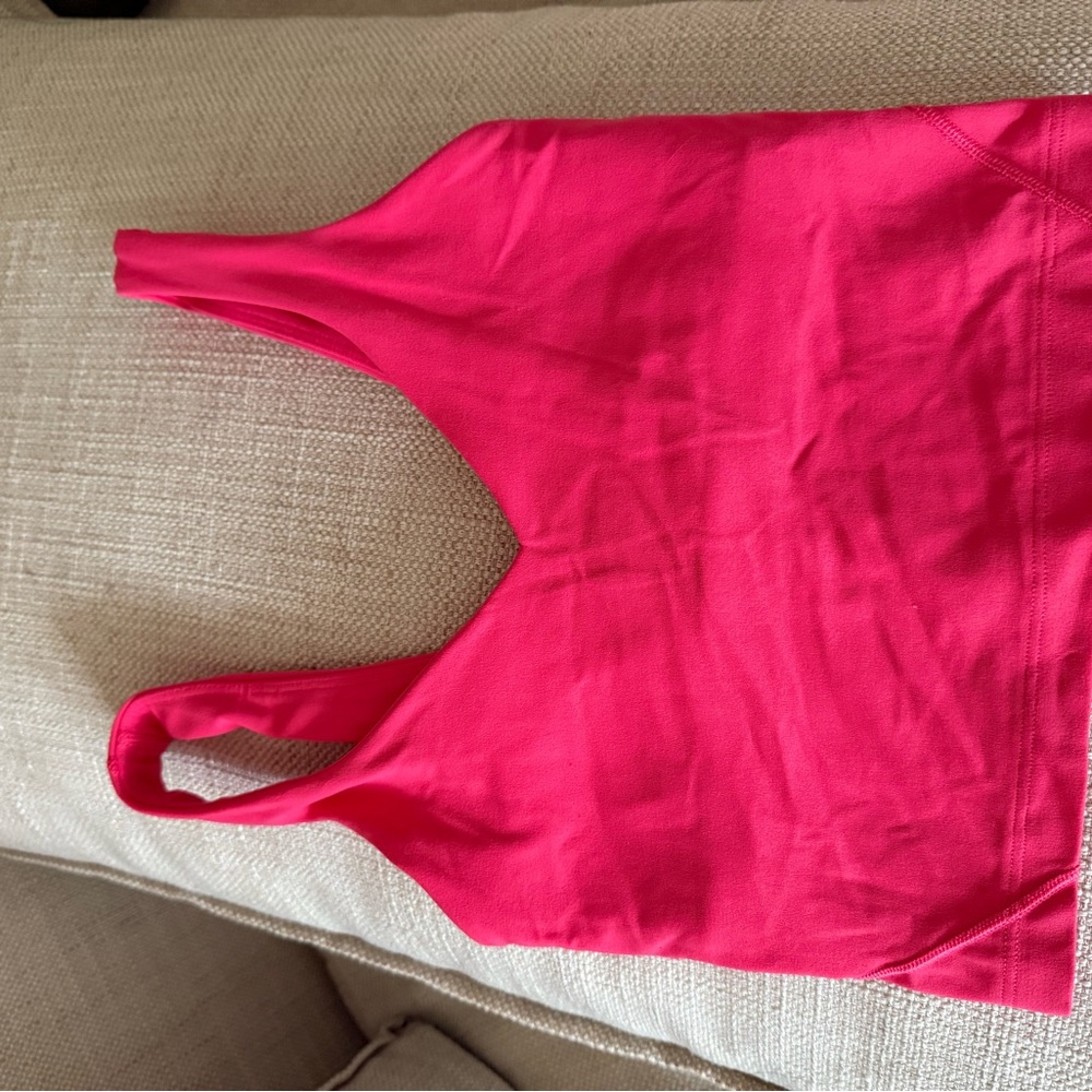 Lululemon Athletica hot pink bra tank